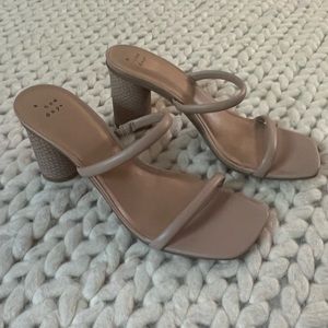 Nude Block Heel Sandal Sz 9 A New Day-Target